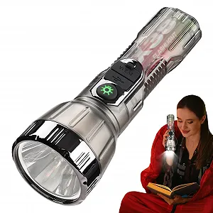 Сонячний ліхтар Generisch, портативний ліхтар для виживання, регульований USB Power Bank, 2000 mAh - Фото 1