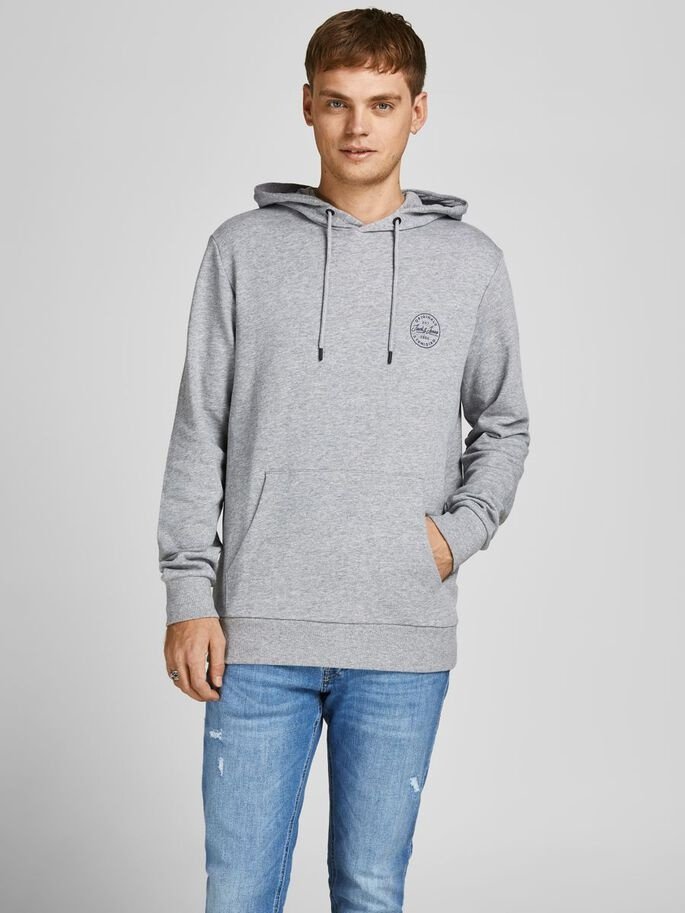 Світшот Jack&Jones SHARK NOOS 12205081, Cірий, XXL, фото №1