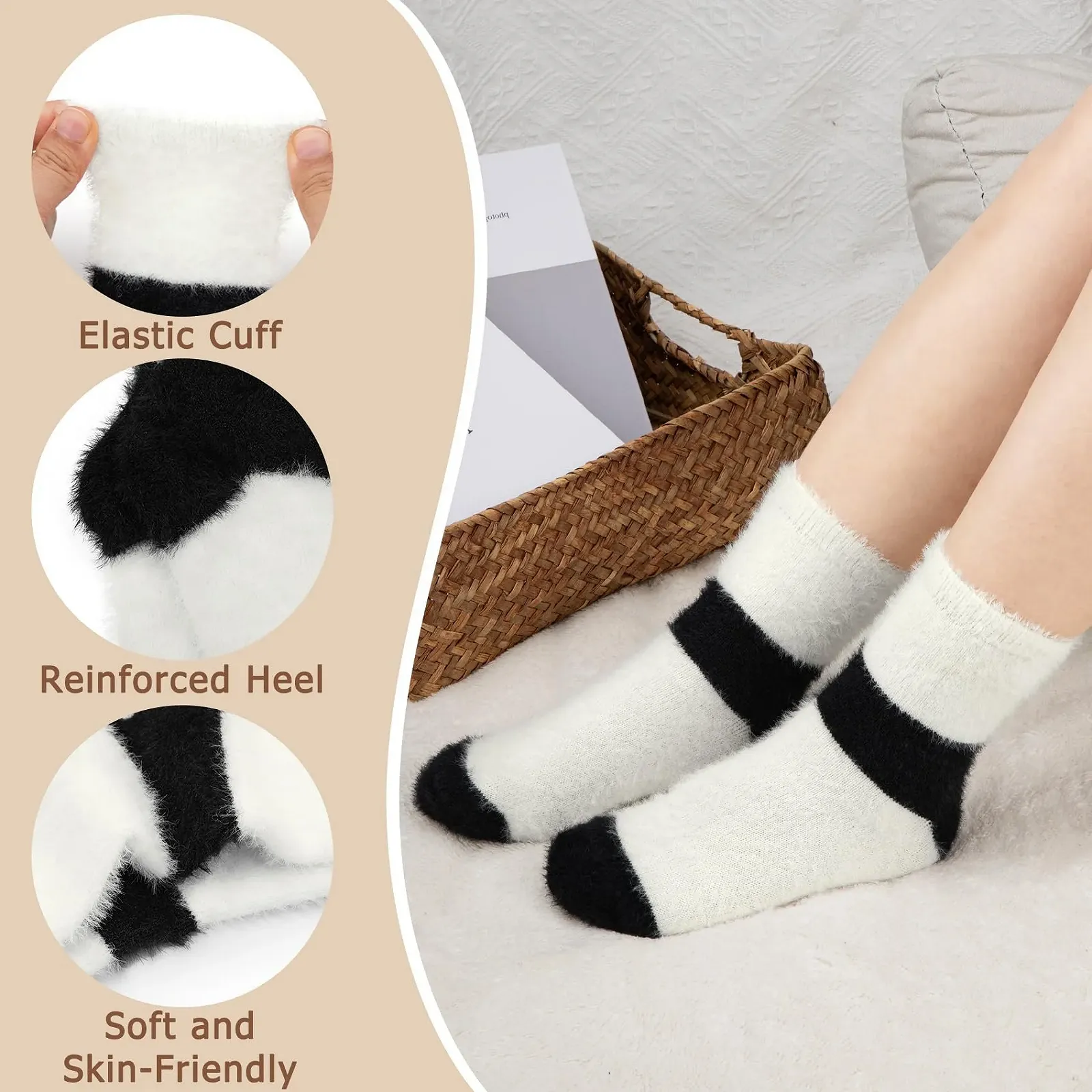 Пухнасті шкарпетки Жіночі Розмір 37-42, фото №3