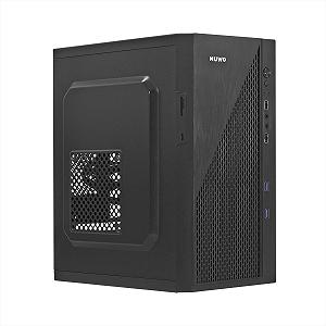 Корпус NUWO Leshi L703 / БЖ Nuwo 240W / Micro-ATX / 2xUSB 3.0 / 2xUSB 2.0 / Card Reader / Чорний - Фото 1