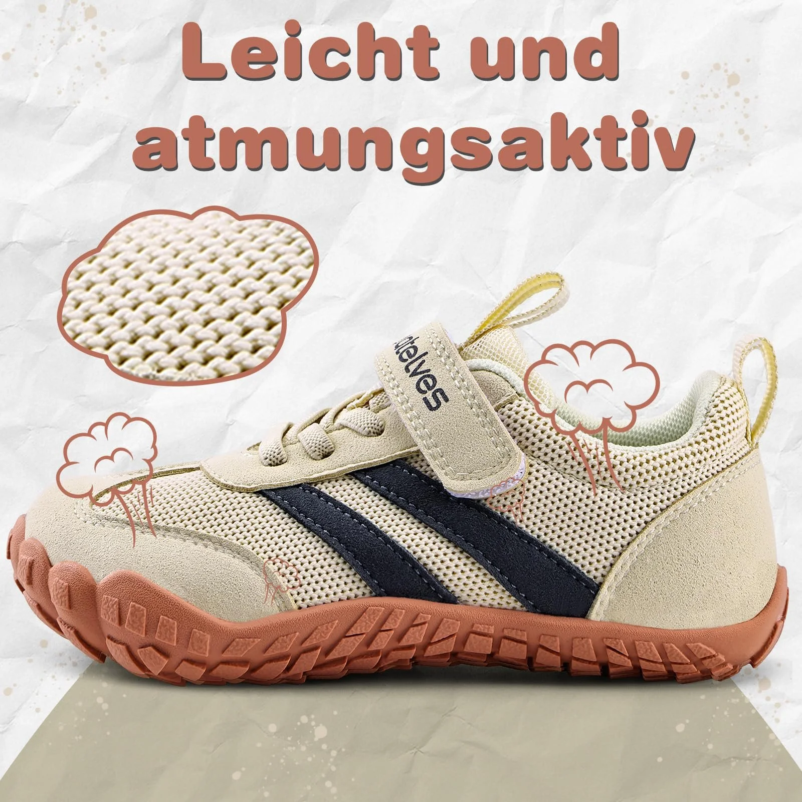 Кросівки WateLves для хлопчиків і дівчаток для босих ніг, дихаючі, розмір 25-36 EU, фото №4 Кросівки WateLves для хлопчиків і дівчаток для босих ніг, дихаючі, розмір 25-36 EU, фото №4