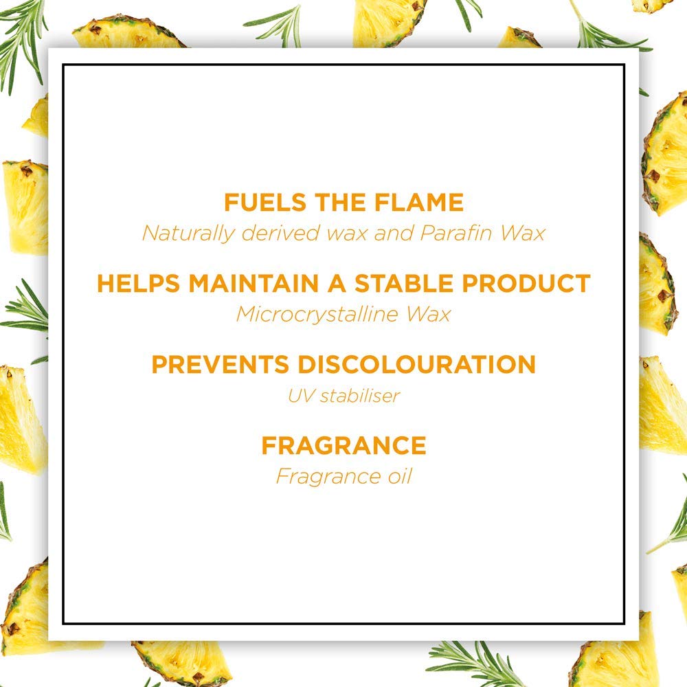 Свеча Botanica by Air Wick Fresh Pineapple & Tunisian Rosemary 205 г (упаковка из 2 шт.), фото №4 Свеча Botanica by Air Wick Fresh Pineapple & Tunisian Rosemary 205 г (упаковка из 2 шт.), фото №4