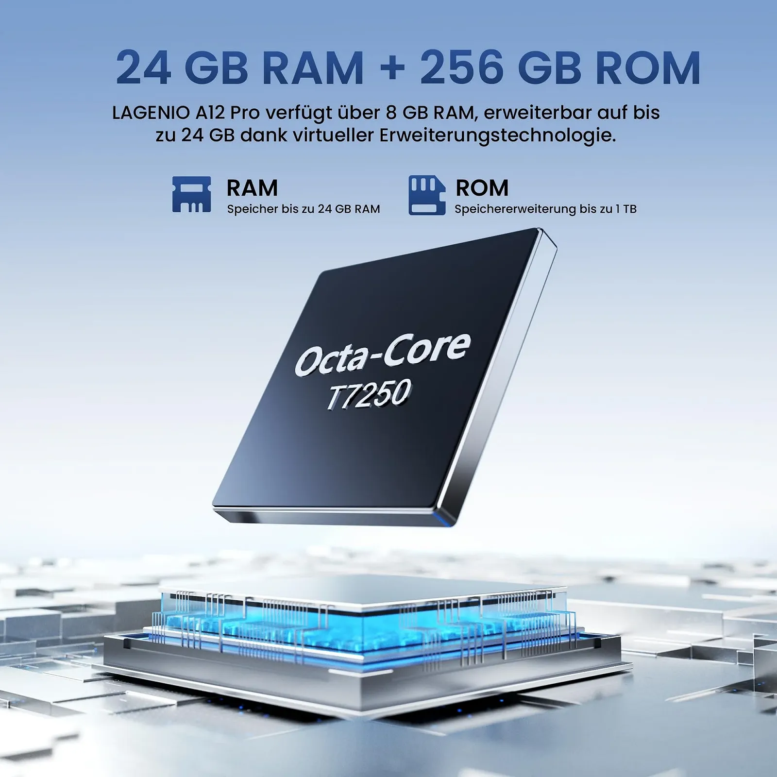 Смартфон LAGENIO A12 Pro 24GB + 256GB 6.9" 120 Гц 6500 мАч 50MP + 8MP Dual SIM, фото №4