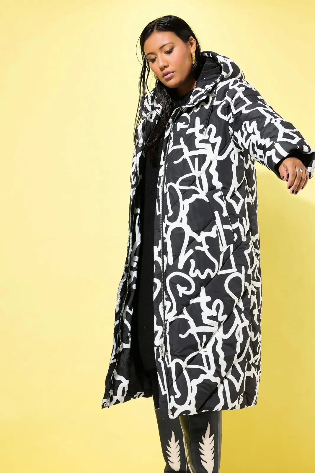 Куртка стеганая Studio Untold Plus Size женская, фото №7 Куртка стеганая Studio Untold Plus Size женская, фото №7