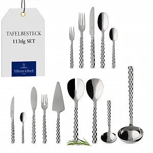 Набор столовых приборов Villeroy and Boch Boston на 12 персон, 113 предметов, нержавеющая сталь - Фото 1
