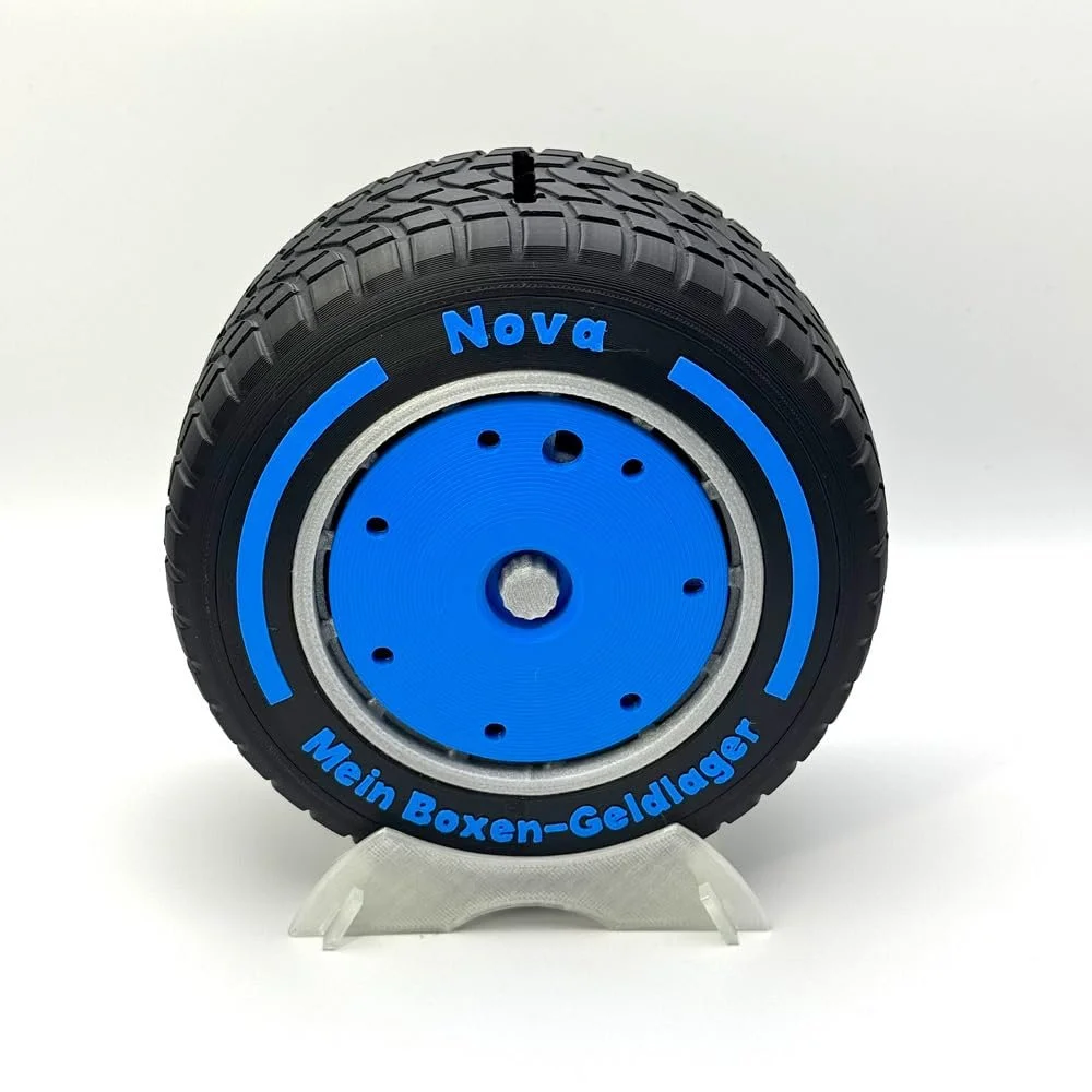 Копилка Formula 1 Wet Tyre в форме шины персонализированная, фото №3