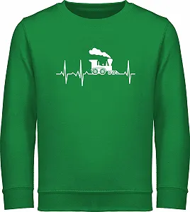 Свитшот Детский Shirtracer Паровоз Пульс Белый - Фото 1