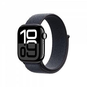 Смарт-годинник Apple Series 10 (GPS + Cellular 42 мм) Алюмінієвий корпус Чорний діамант і спортивний ремінець Чорнило (один розмір) - Фото 1