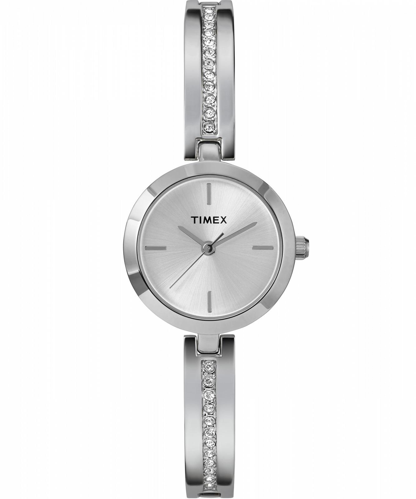Женские часы Timex Main Street 25 мм Серебряный Браслет Серебряный Циферблат Серебряный Корпус TW2W96100, серебряный, фото №1