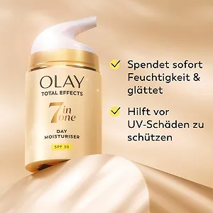 Денний зволожувальний крем Olay Total Effects 7-in-1 SPF30 synthetic.ua - Фото 1