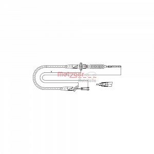 Трос сцепления METZGER 11.2535 для OPEL - Фото 1