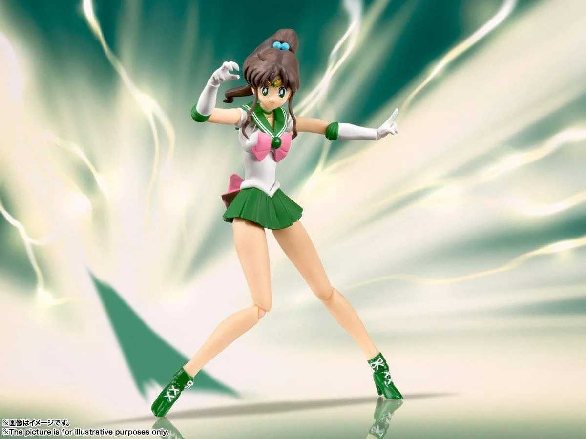 Коллекционная фигурка Bandai Tamashii Nations S.H. Figuarts Sailor Moon Sailor Jupiter Animation Color Edition 14 см, фото №6 Коллекционная фигурка Bandai Tamashii Nations S.H. Figuarts Sailor Moon Sailor Jupiter Animation Color Edition 14 см, фото №6