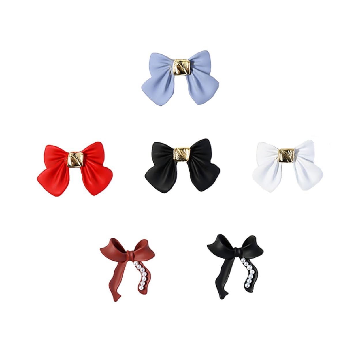 Набір прикрас для нігтів Healeved 18 шт, банти, аксесуари для манікюру, випадкові дизайни, фото №1