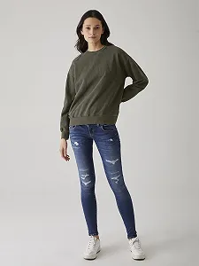 Свитшот LTB Jeans Lesaya Slim хлопок Зеленый Размер L synthetic.ua - Фото 1