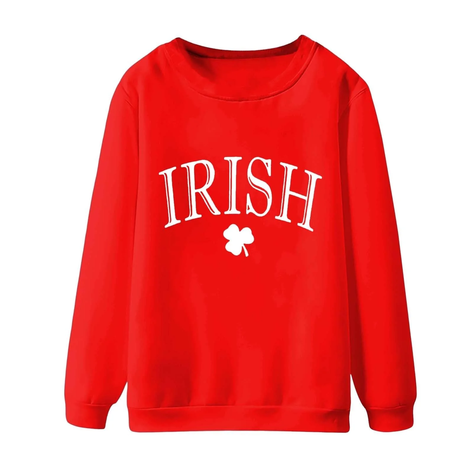 Женский свитшот HUIFUAO День Святого Патрика Lucky Clover Длинный рукав, фото №2 Женский свитшот HUIFUAO День Святого Патрика Lucky Clover Длинный рукав, фото №2