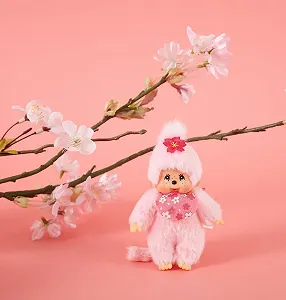 Брелок Sekiguchi Monchhichi 242467 / 10 см / Рожевий synthetic.ua - Фото 1