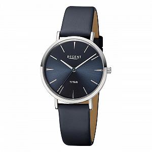 Женские часы Titanium REGENT 12090358 Темно-синий, серебристый/черный, Ремешок. - Фото 1