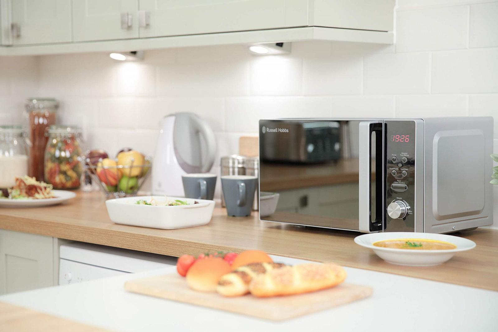 Микроволновая печь Russell Hobbs RHM2076S 800 Вт 20 л Серебристая, фото №4 Микроволновая печь Russell Hobbs RHM2076S 800 Вт 20 л Серебристая, фото №4