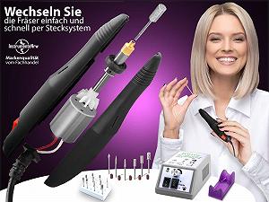 Електричний Набір для манікюру та педикюру з 10 алмазними фрезами для видалення мозолів та дизайну нігтів synthetic.ua - Фото 1