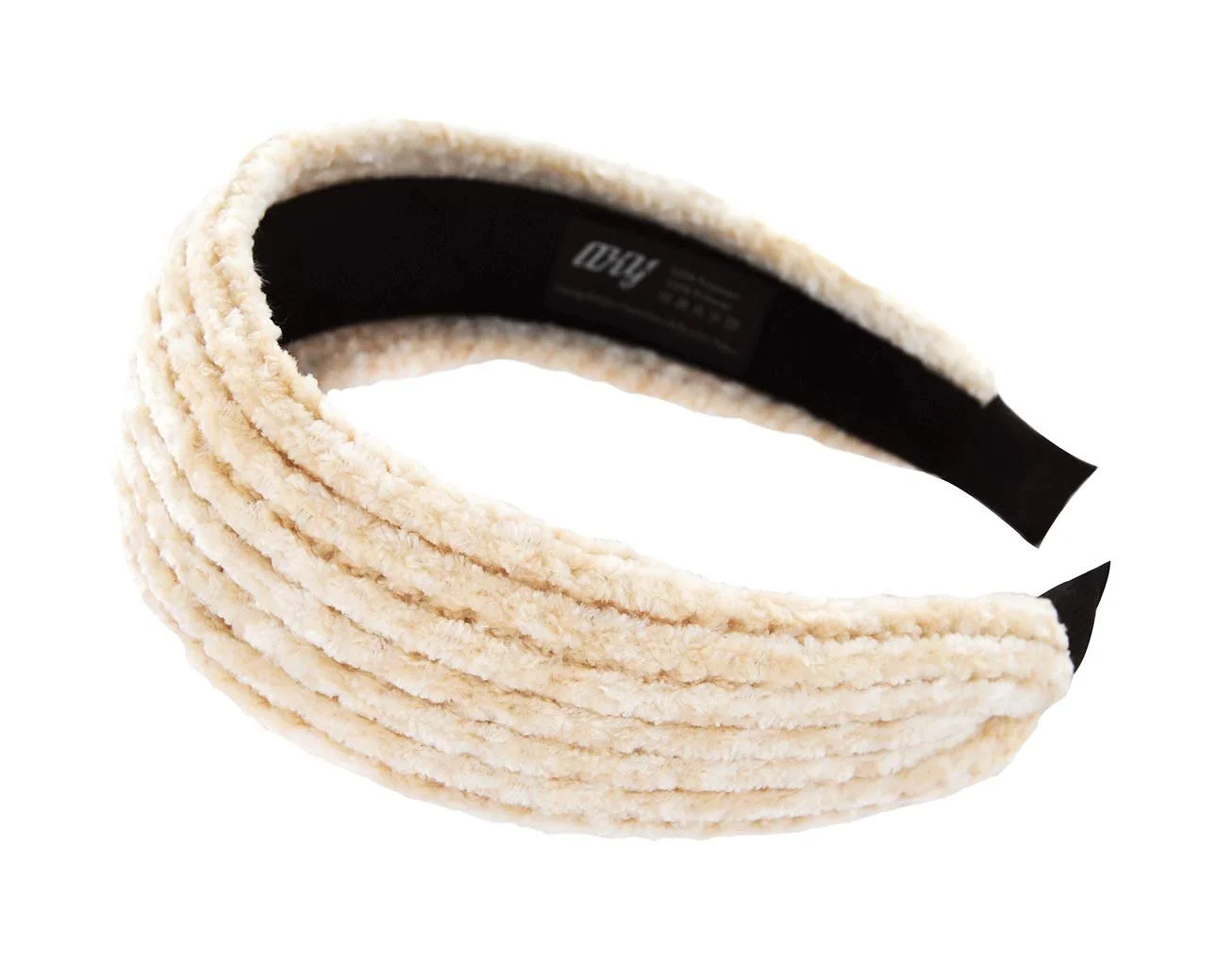 Пов'язка для волосся axy HRK6 Вельветовий Вінтажний Класичний та Модний Білий, фото №3