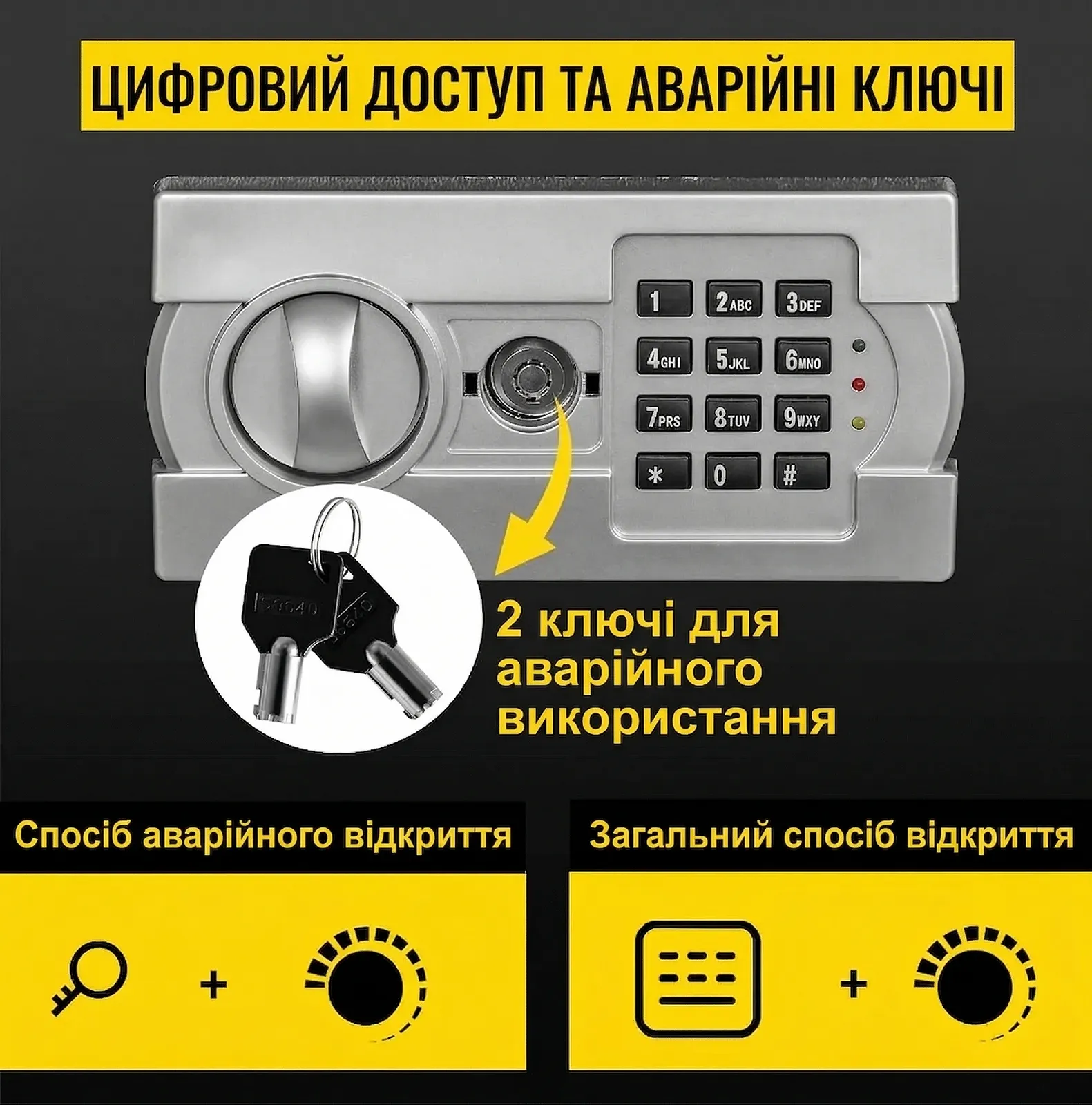 Взломостойкий депозитарный сейф VEVOR / LCD-дисплей / Программируемый код 3-8 цифр / Усиленная сталь / Система блокировки, фото №5 Взломостойкий депозитарный сейф VEVOR / LCD-дисплей / Программируемый код 3-8 цифр / Усиленная сталь / Система блокировки, фото №5