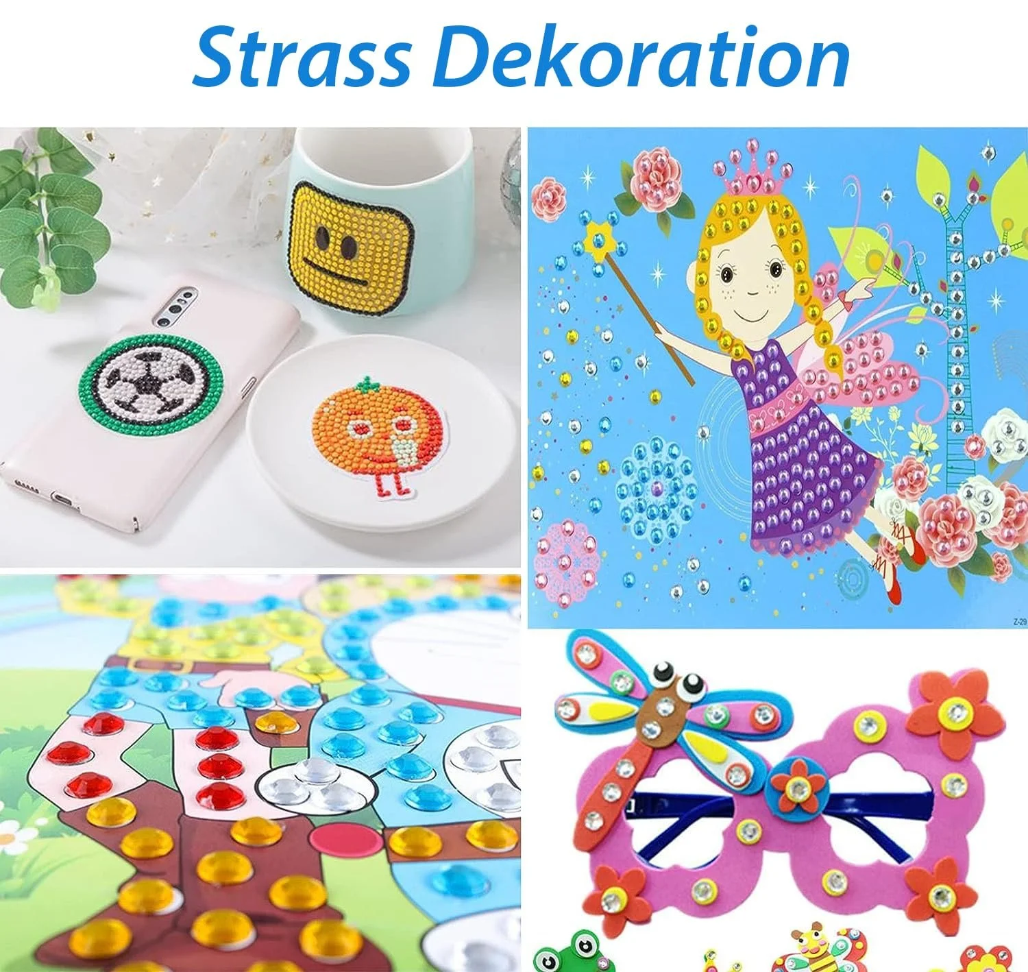 Самоклеючі блискучі камінці, 2300 штук, блискучі діаманти для макіяжу обличчя, прикрас та святкових аксесуарів, 14 аркушів, фото №3