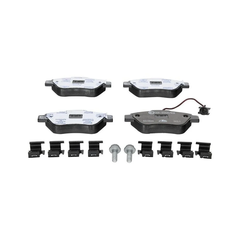 Комплект гальмівних колодок, дискове гальмо ATE 13.0460-3826.2 для FIAT передня вісь, фото №1 Комплект гальмівних колодок, дискове гальмо ATE 13.0460-3826.2 для FIAT передня вісь, фото №1