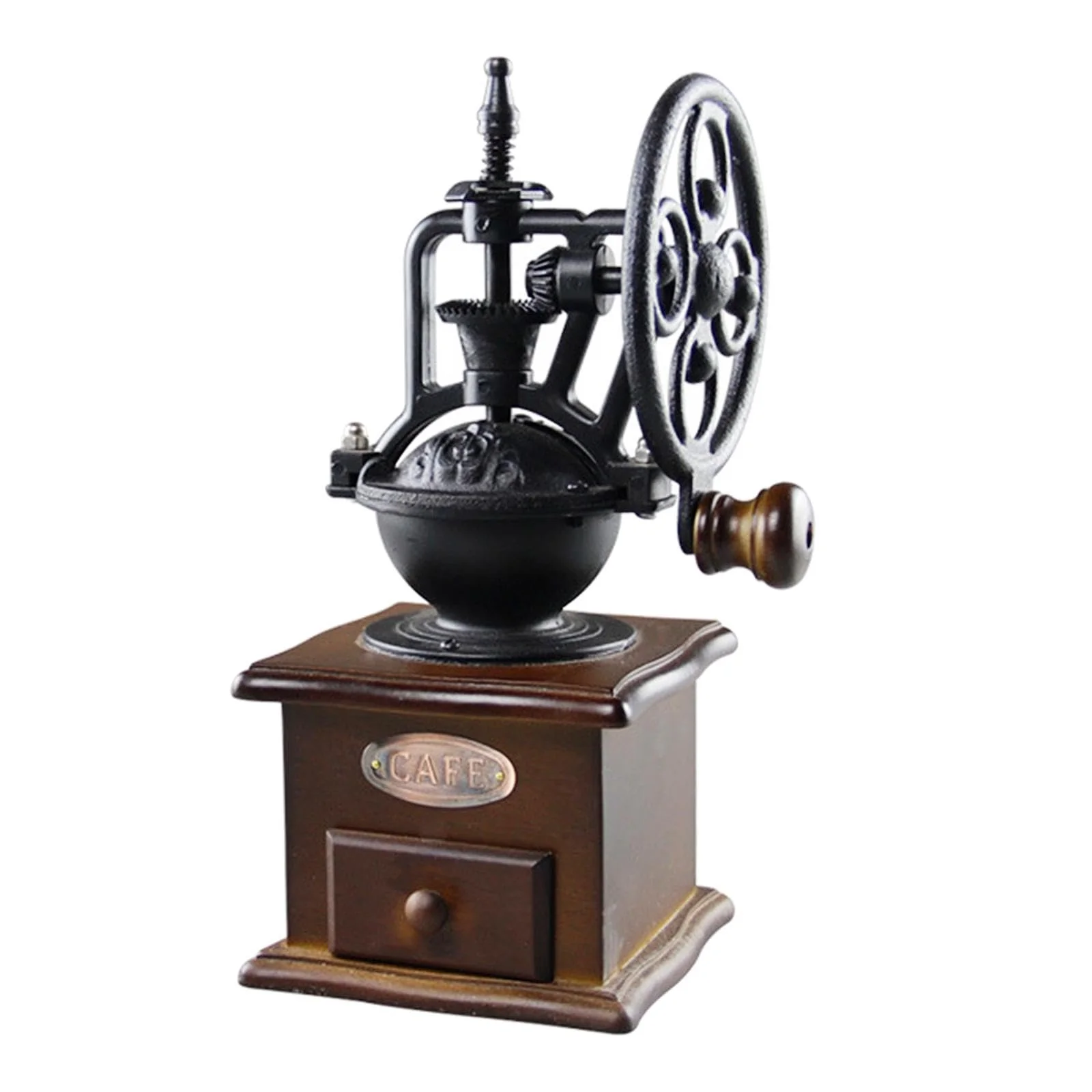 Ручна кавомолка Fenteer з шухлядою, керамічні конічні жорна, фото №1