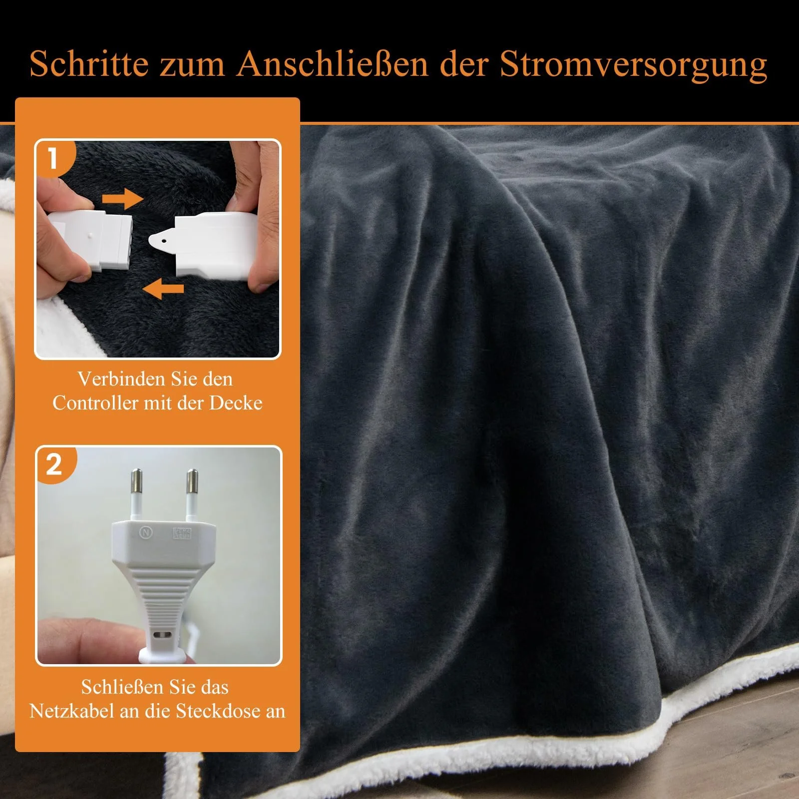 Електрична ковдра RELAX4LIFE 163 x 128 см, фото №7 Електрична ковдра RELAX4LIFE 163 x 128 см, фото №7