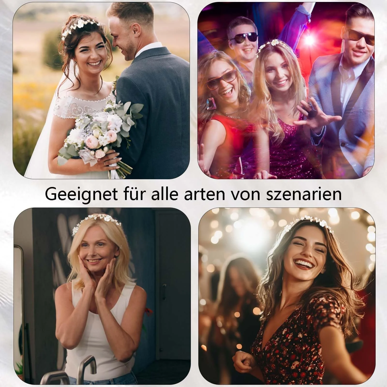 Вінок на голову Квітковий, 2 шт., для дівчинки, фото №5