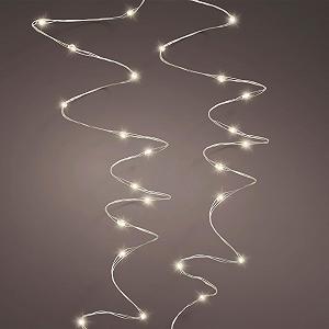 Гірлянда світлодіодна Spetebo, 5 м, 100 LED, теплий білий, на срібному дроті - Фото 1