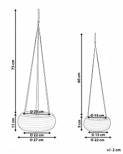 Подвесные корзины Beliani Remora Набор 2 шт. Морская трава Натуральный цена на synthetic.ua - Фото 1 Подвесные корзины Beliani Remora Набор 2 шт. Морская трава Натуральный synthetic.ua - Фото 1