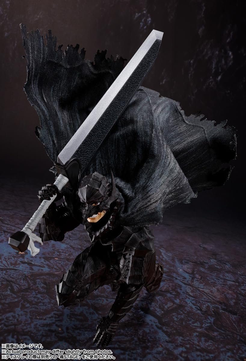 Фигурка Action Brand Tamashii Nations S.H. Figuarts Berserk Guts (Berserk Armor) Passionate, 160 мм, ABS, PVC и ткани, фото №11