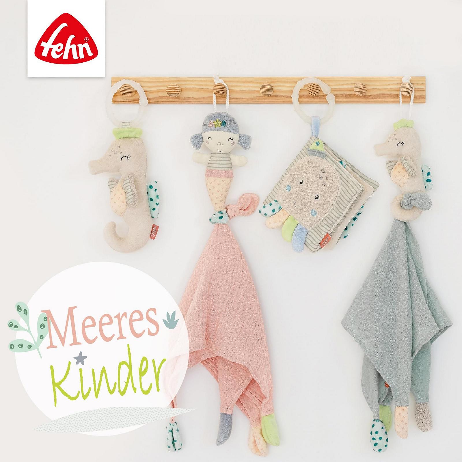 Полотенце для ванны Fehn Baby Mermaid с капюшоном 80 x 80 см розовый, фото №5