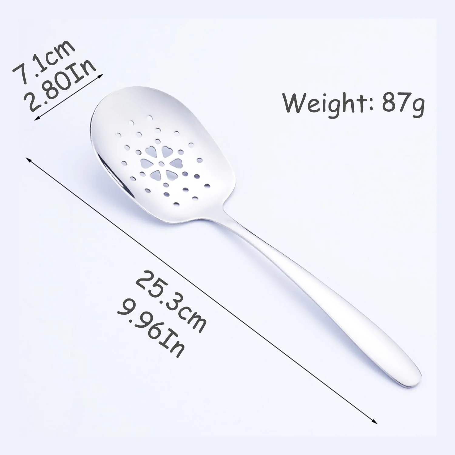 Ложка сервірувальна з прорізами з нержавіючої сталі, велика, фото №2