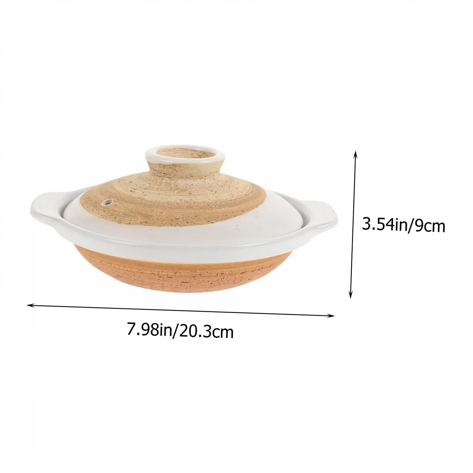 Керамический горшок для риса большой с крышкой, фото №2