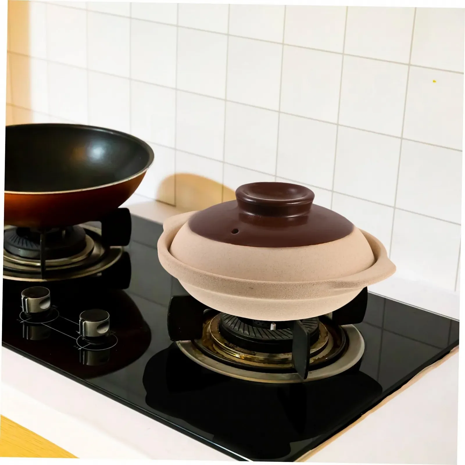 Керамическая кастрюля VALICLUD с крышкой для газовых и индукционных плит термостойкая, фото №8