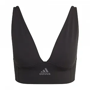 Бюстгальтер adidas Active Micro Stretch Longline безшовний з глибоким вирізом synthetic.ua - Фото 1