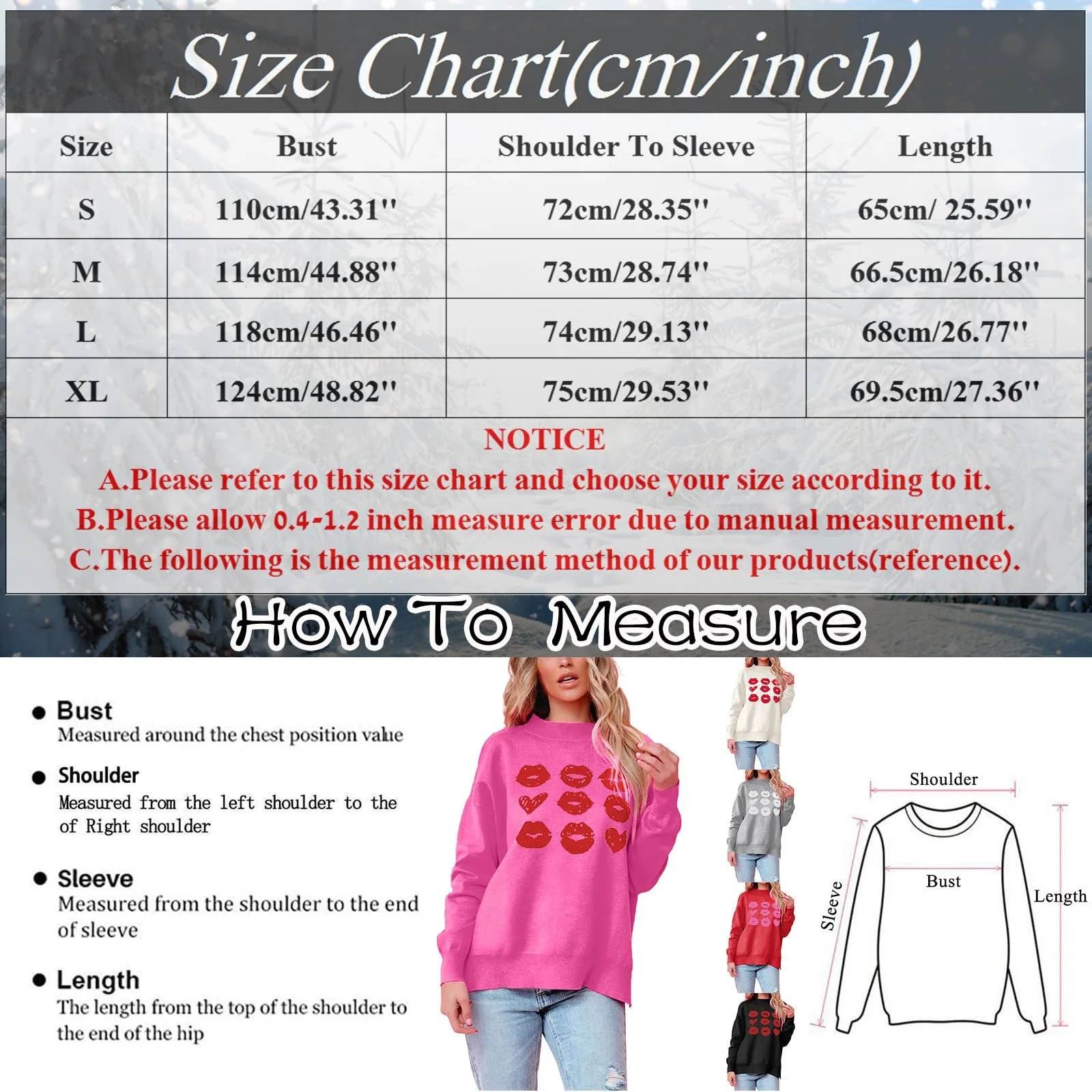 Свитшот для девочек Cuddly Fleece с длинными рукавами и круглым вырезом, милый узор в виде сердца - теплый зимний джемпер, фото №6