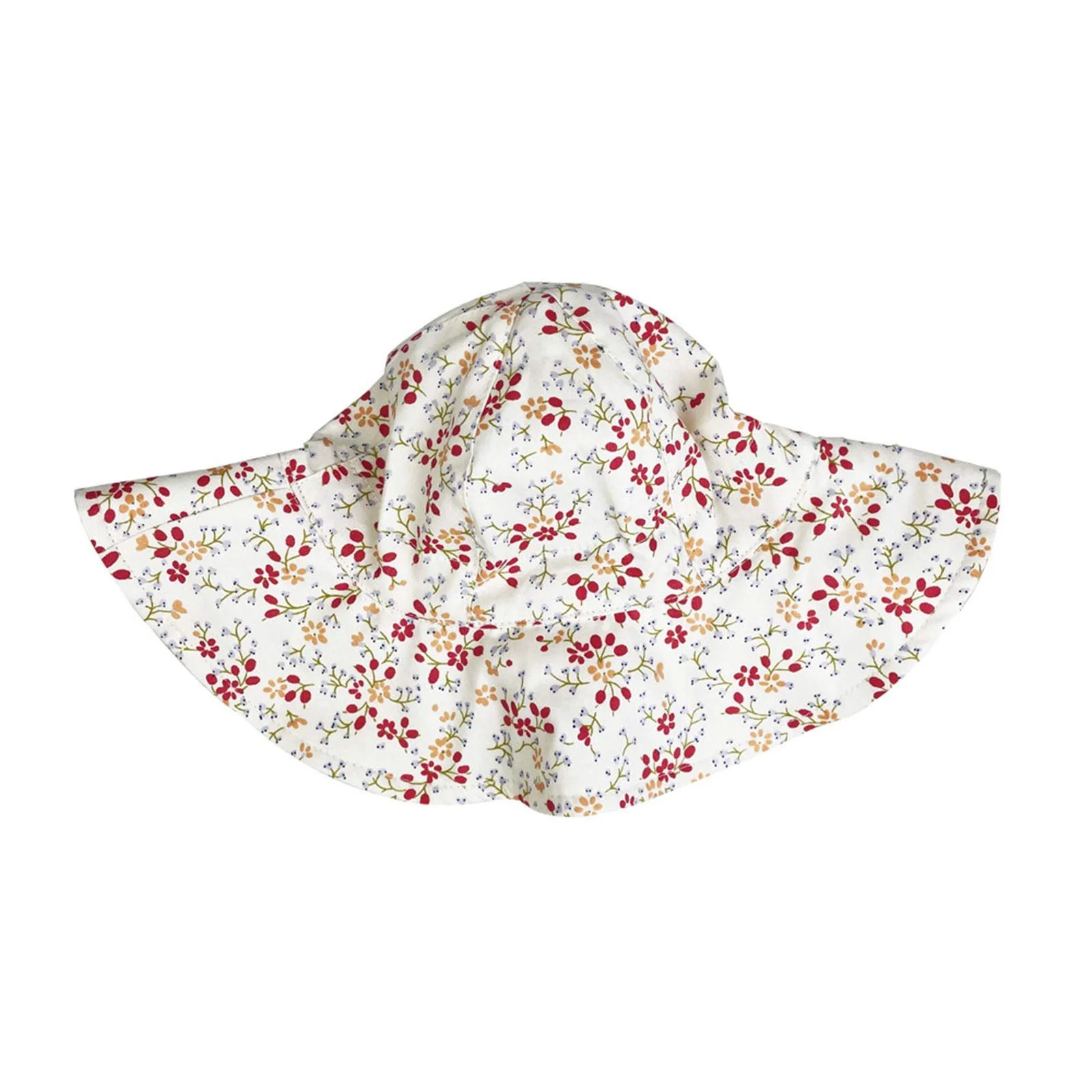 Шляпа от солнца Glücksvogel Baby хлопковая UPF 50+ с широкими полями регулируемая с принтом Unisex, фото №6