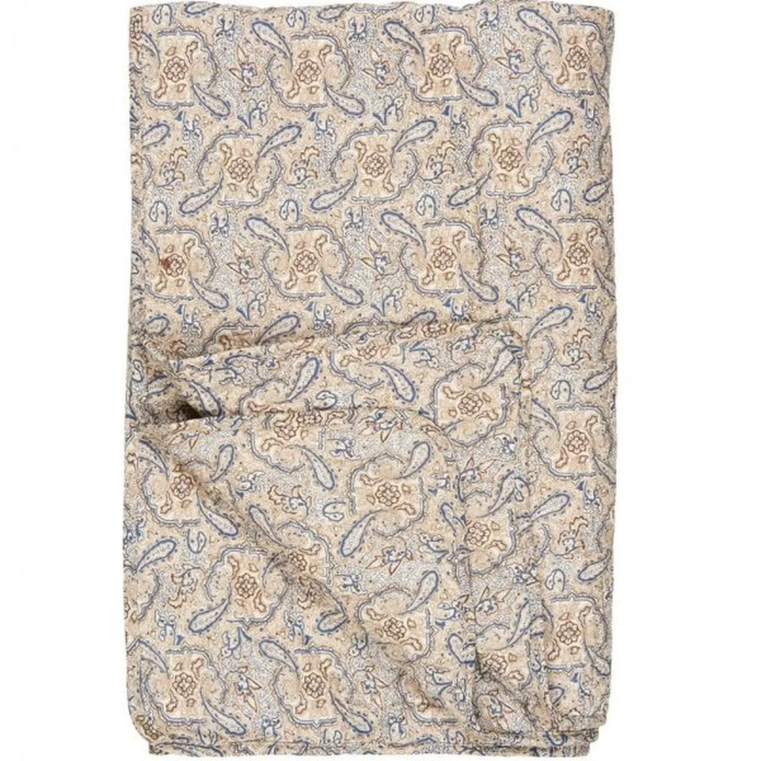 Покривало IB Laursen Paisley Синій, Коричневий та Пісочний, 130 x 180 см, фото №1