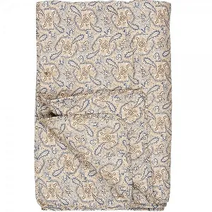 Покрывало IB Laursen Paisley Синий, Коричневый и Песочный, 130 x 180 см - Фото 1