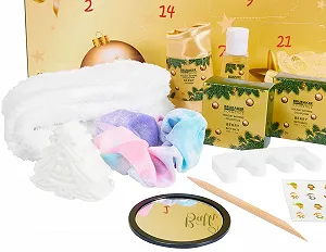 Набір подарунковий BRUBAKER Cosmetics Beauty Advent Calendar 2025 XXL Календар краси для жінок і дівчат Золотий - Фото 1