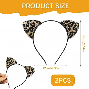 Обруч Леопардовий З вухами Leopard synthetic.ua - Фото 1