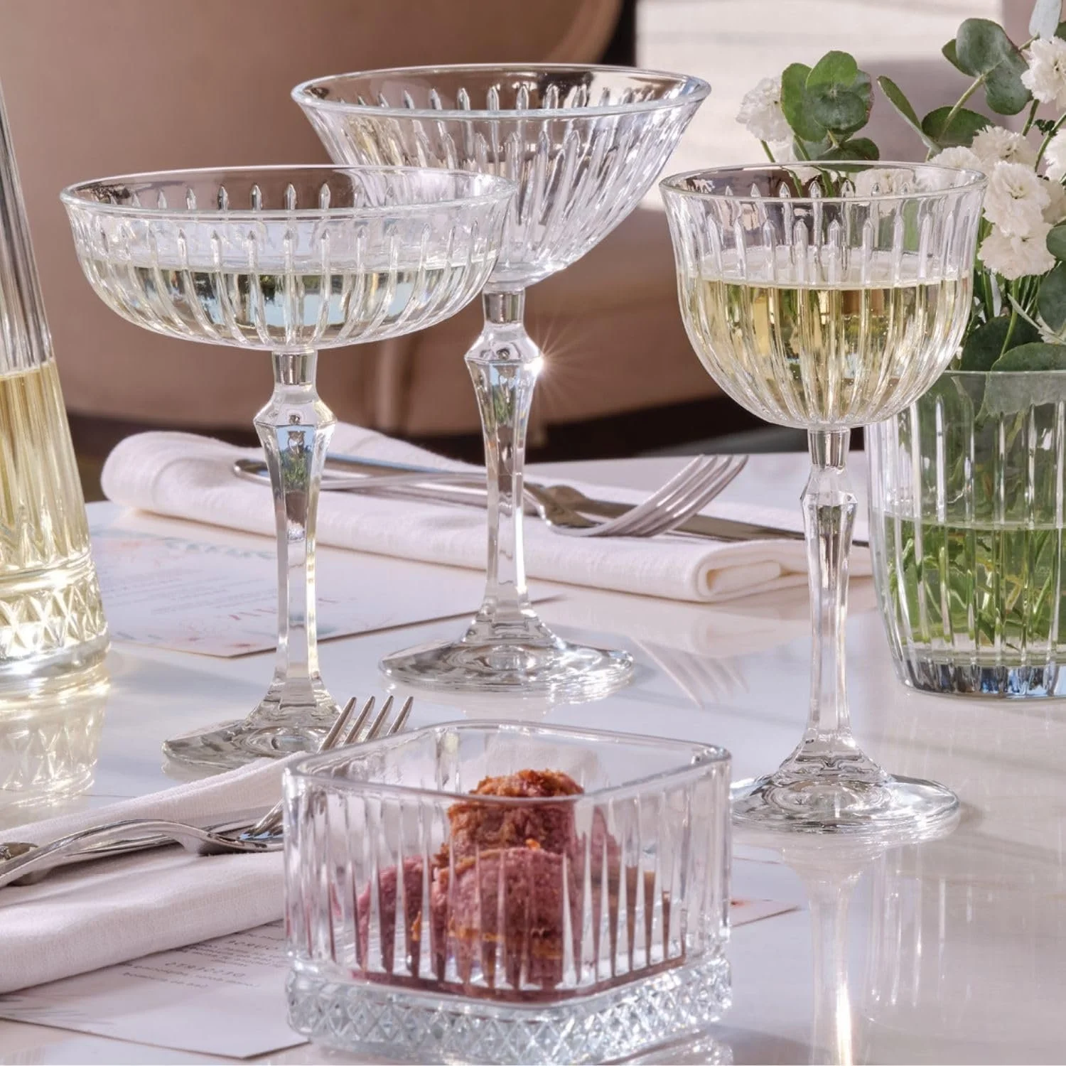 Набор больших мисок Pasabahce Elysia Premium, 4 шт., хрустальные десертные миски, фото №4