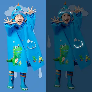 Дитячий дощовик з капюшоном JinBei для хлопчиків synthetic.ua - Фото 1