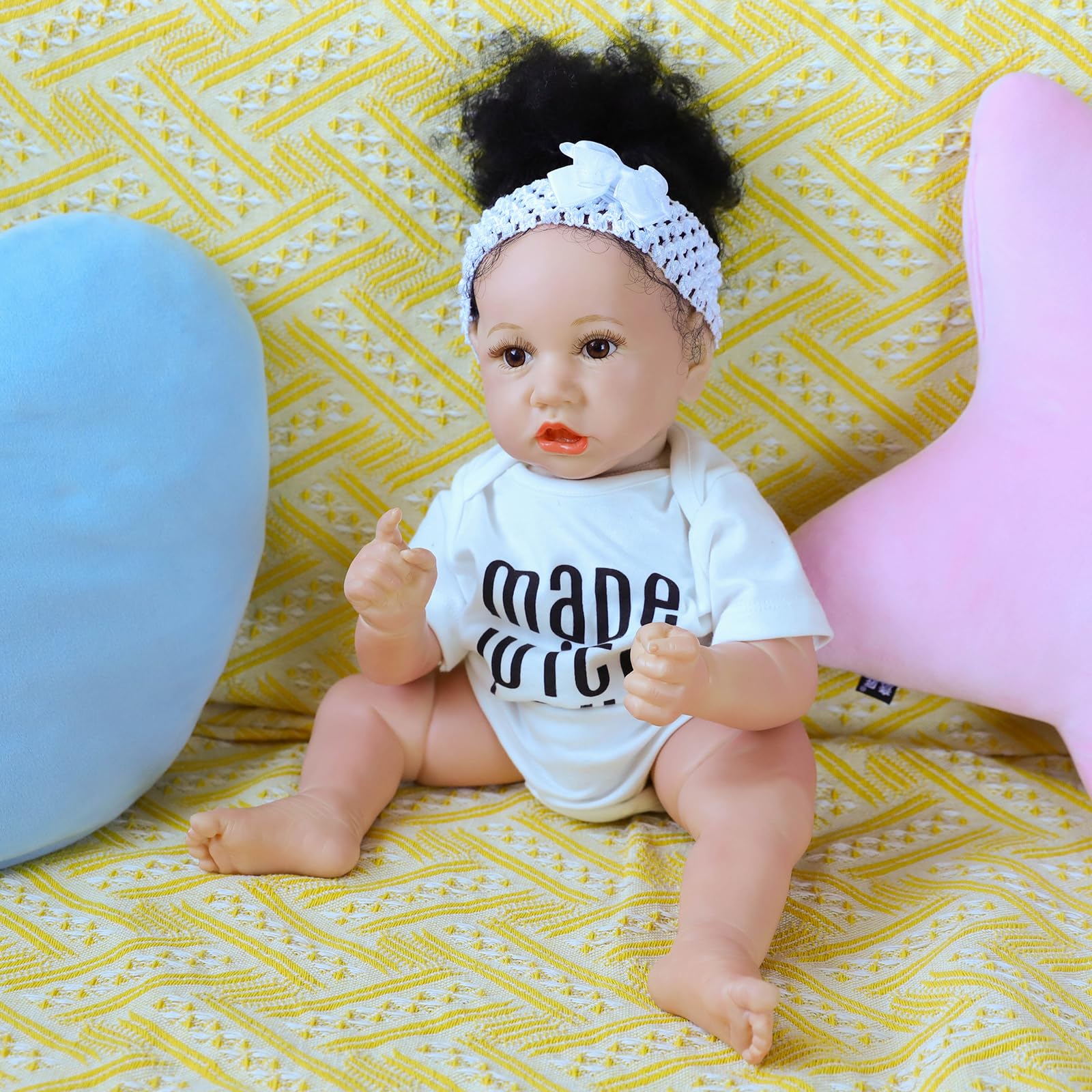 Лялька SYP Reborn Girl 55 см Силіконовий Моноліт, фото №7