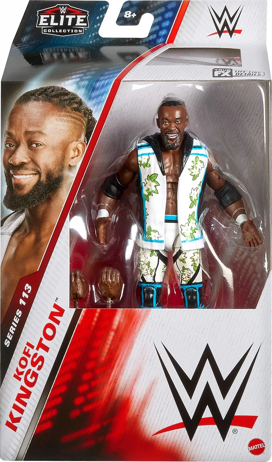 Колекційна фігурка Mattel WWE Elite Series #113 JCH89 Kofi Kingston 15 см з аксесуарами, фото №2
