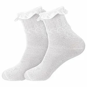 Носки с рюшами Белые, 1 пара - Фото 1