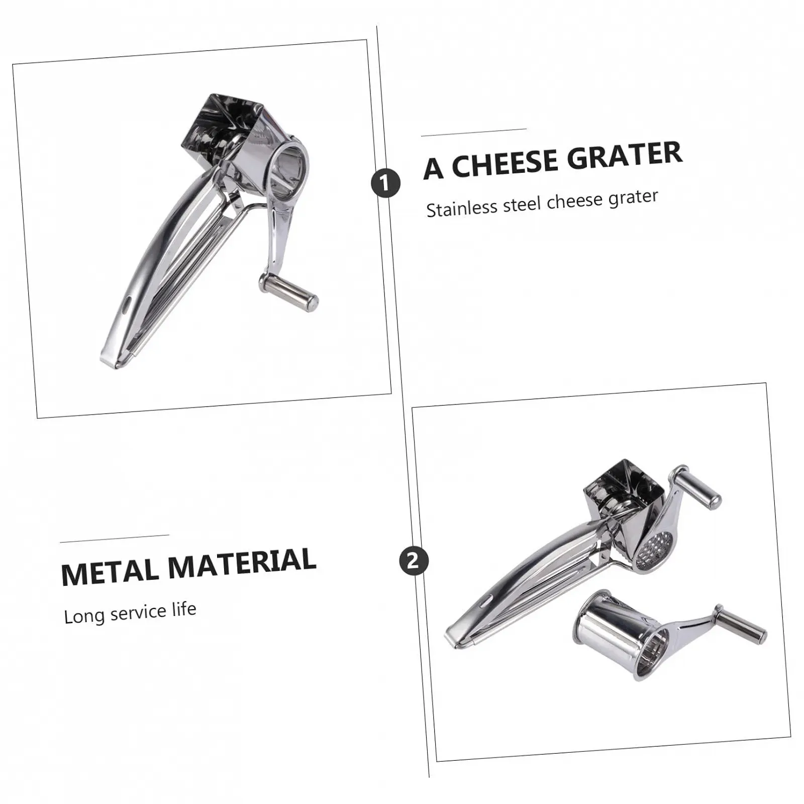 Ручная творожная терка Ipetboom из нержавеющей стали, фото №5